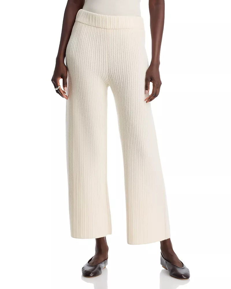 Lafayette 148 New York Mixed Stitch Pull On Knit Pants