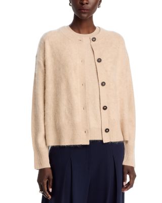 Brushed Cashmere Button Front Sweater