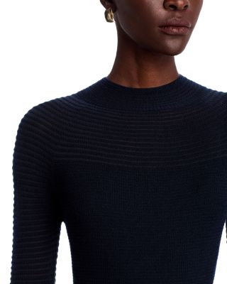 Textured Stripe Raglan Sweater