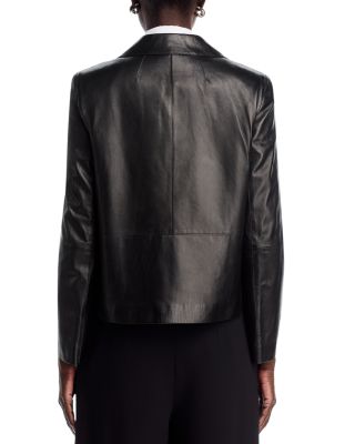 Patch Pocket Leather Jacket