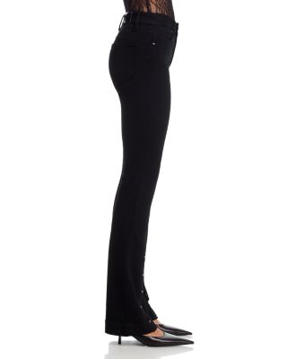 Manhattan High Rise Bootcut Jeans in Black Shadow