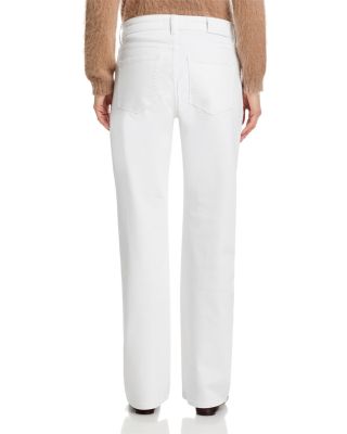 Alida Loose Bowed Leg Jeans in White