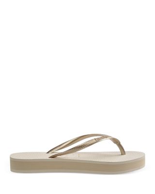 Women's Slim Flatform Thong Sandals