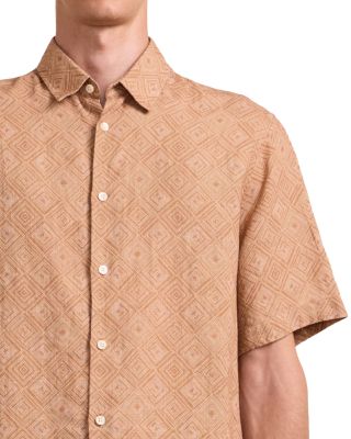 Castro Angra Madeira Print Linen Shirt