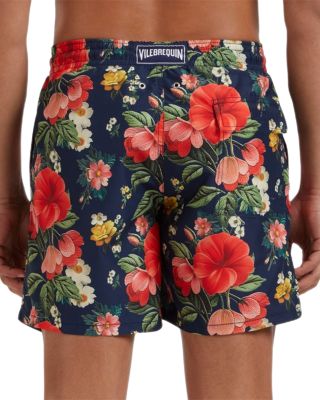 Trompe L'oeil Floral 5.5" Swim Shorts