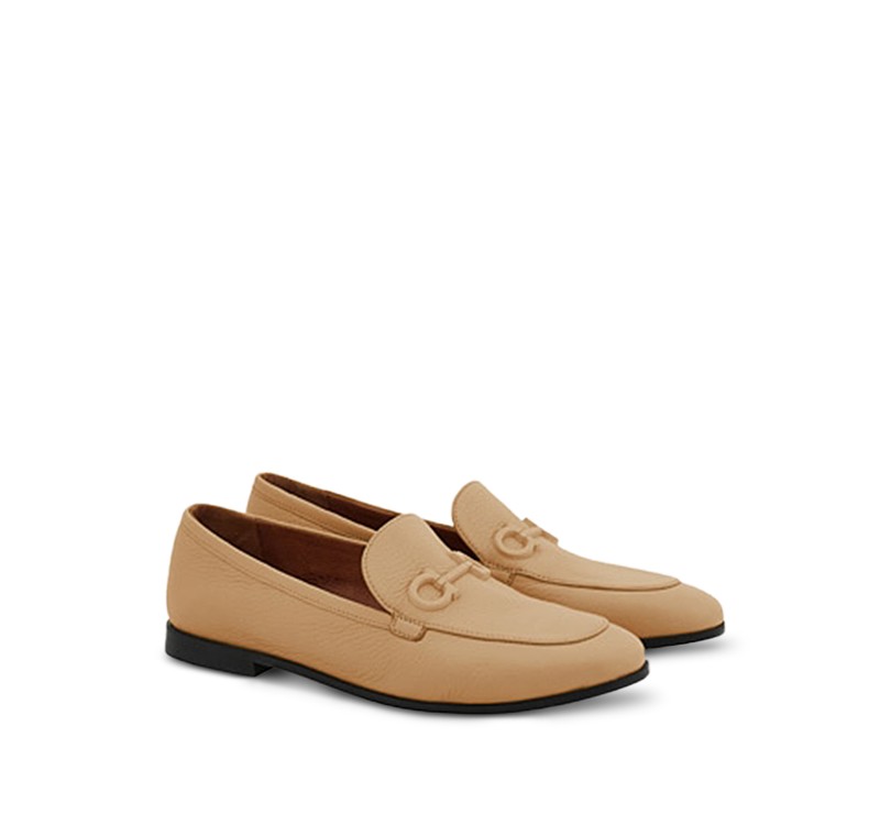 Ferragamo Women's Loafer Flats in Dark Rose