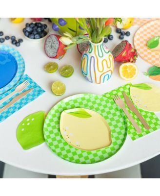  Le Dinner Lemon Paper Cocktail Napkins, Set of 20