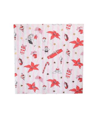  Eloise at the Plaza Christmas Large Paper Napkins, Set of 16