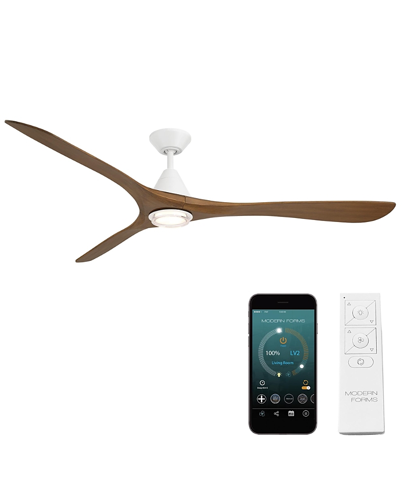 Modern Forms Fans Carve 72 in Selectable 2700-3000-4000-5000K Led Indoor or Outdoor Smart Home Ceiling Fan