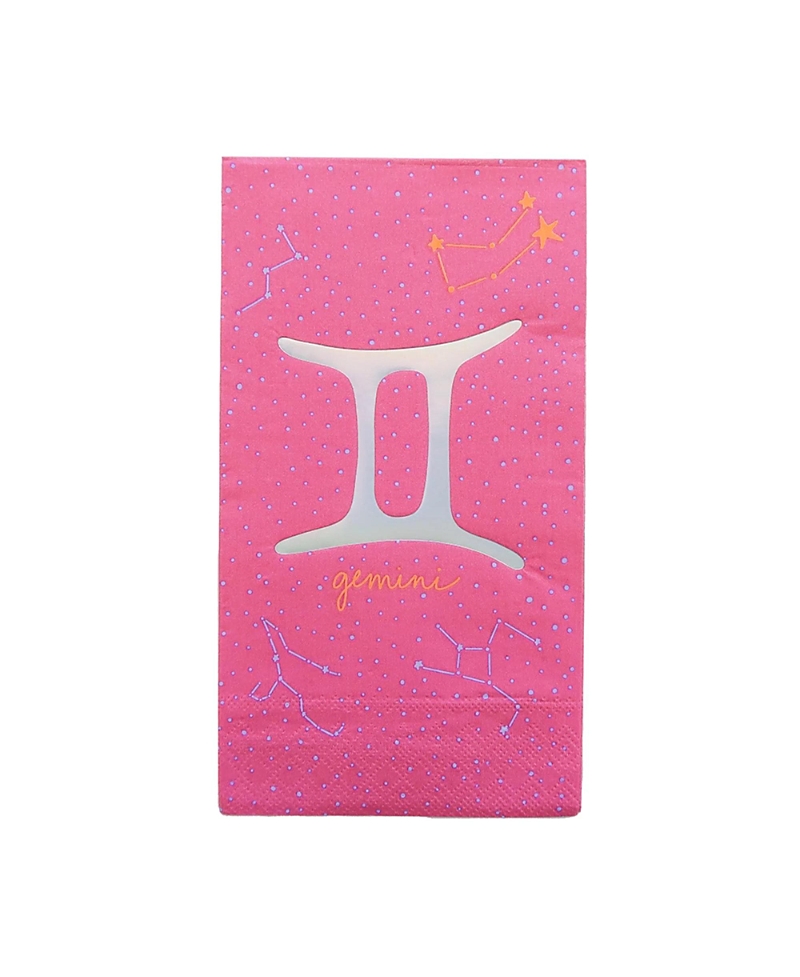 Jollity & Co. Zodiac Themed Paper Party Guest Napkins, Set of 16