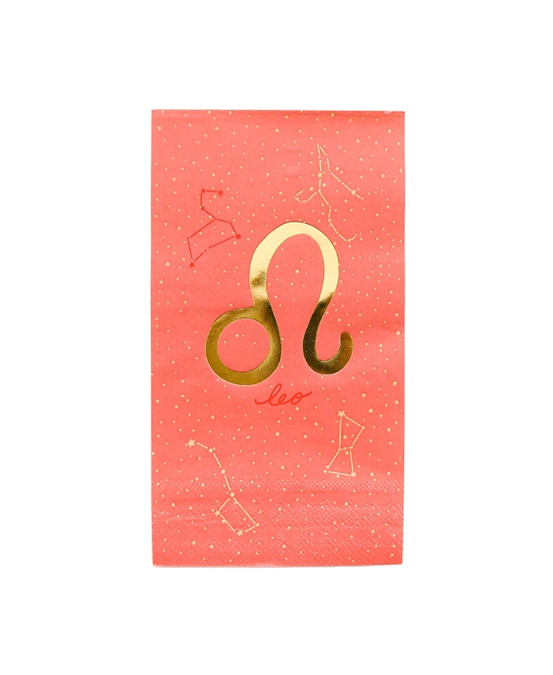 Jollity & Co. Zodiac Themed Paper Party Guest Napkins, Set of 16