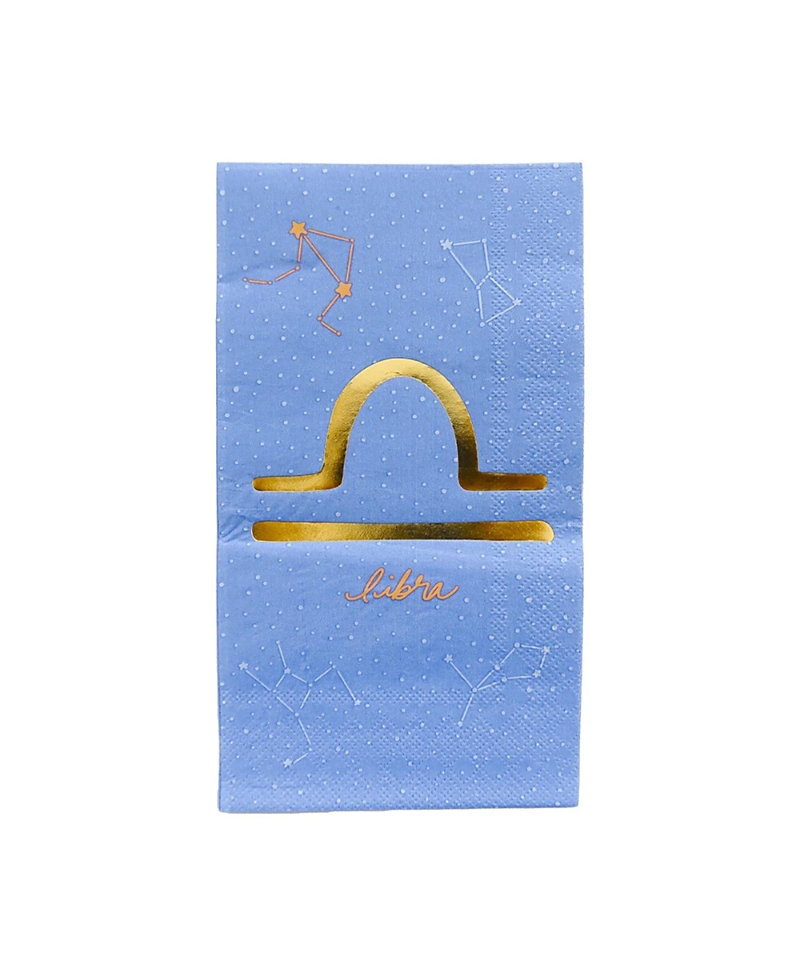 Jollity & Co. Zodiac Themed Paper Party Guest Napkins, Set of 16