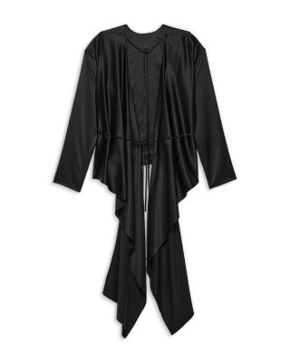 Silk Draped Scarf Top