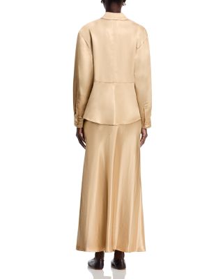 Fitted Cinched Waist Shirt