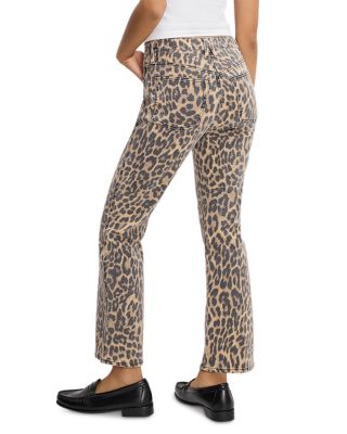 Good Standard Kick Flare Leopard Jeans in Lucky Leopard