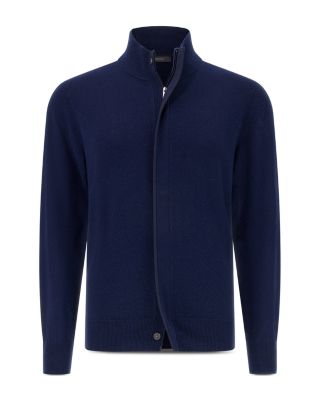 Full-Zip Cashmere Wool Sweater