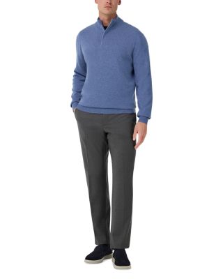 Half-Zip Cashmere Wool Sweater