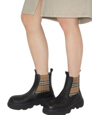  Men&#39;s Leather Creeper Low Chelsea Boots