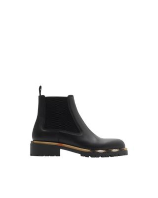 Women's Leather Gravel Chelsea Boots