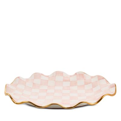 Rosy Check Ceramic Large Serving Platter