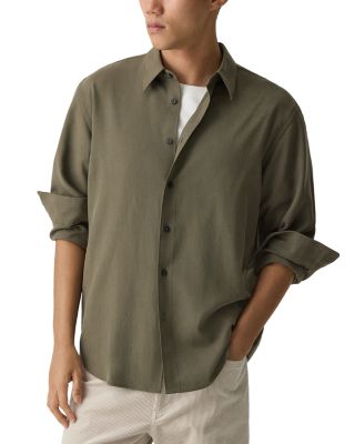 Relaxed Shirt in Leaf Twill