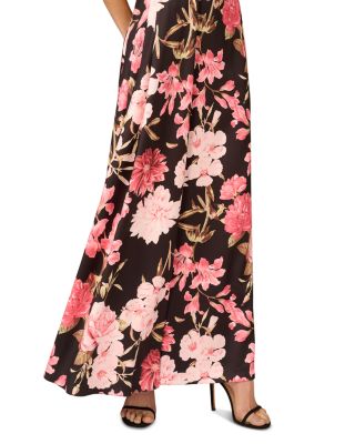 Crepe Back Satin Long Dress