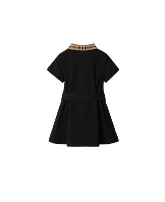 Girls' Check Collar Cotton Polo Shirt Dress - Baby