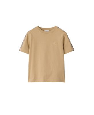 Boys' Check Trim Cotton T-shirt - Little Kid, Big Kid