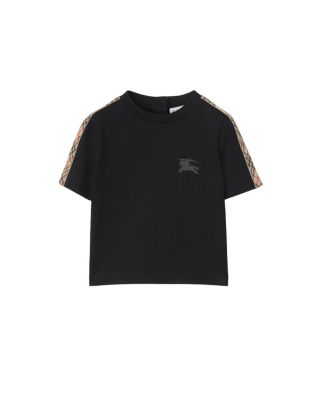 Boys' Check Trim Cotton T-shirt - Baby