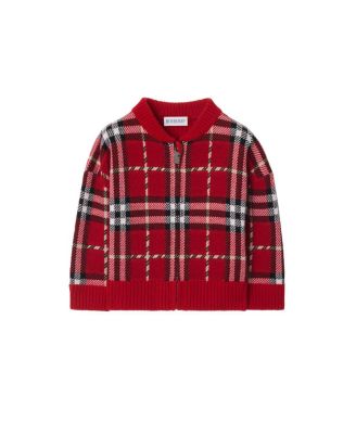 Check Wool Bomber Jacket - Baby