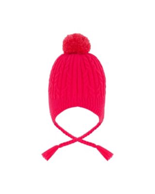 Girls' Lined Winter Hat with Pompom - Little Kid, Big Kid