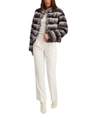  Faux Fur Chinchilla Jacket