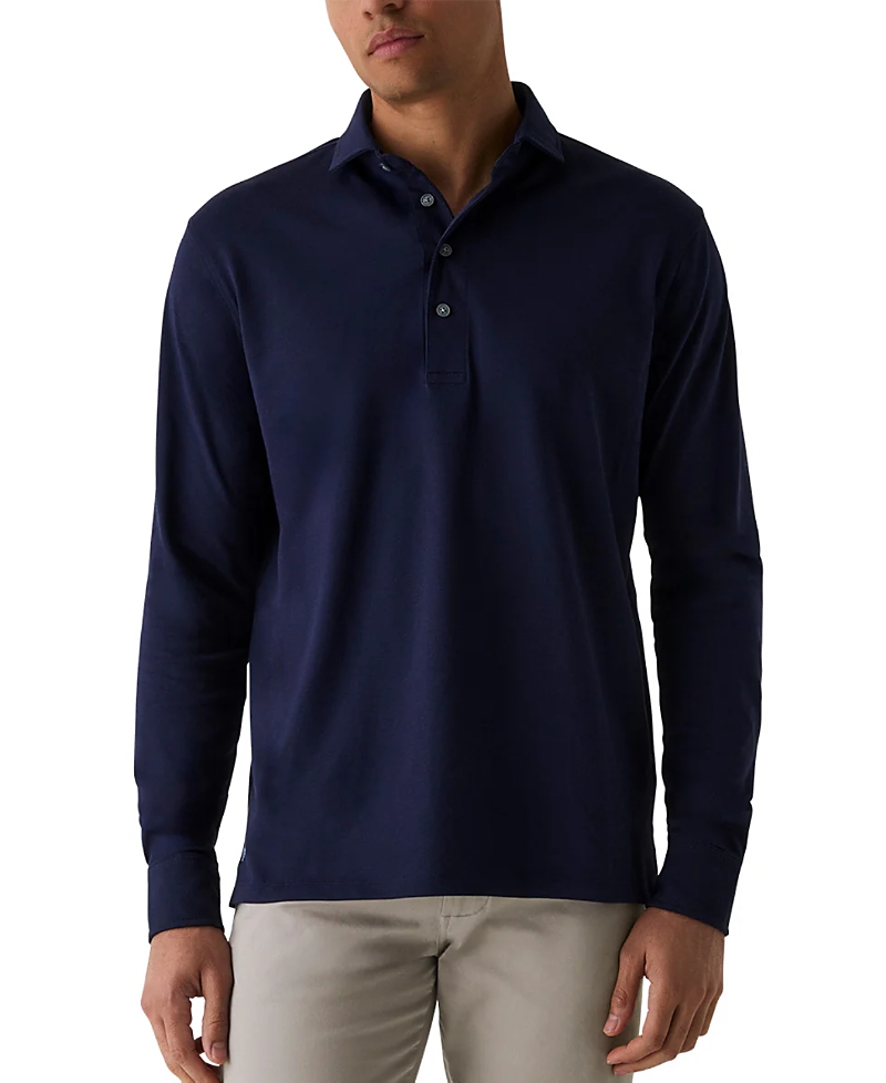 Greyson Clothiers Omaha Long Sleeve Polo In Multi