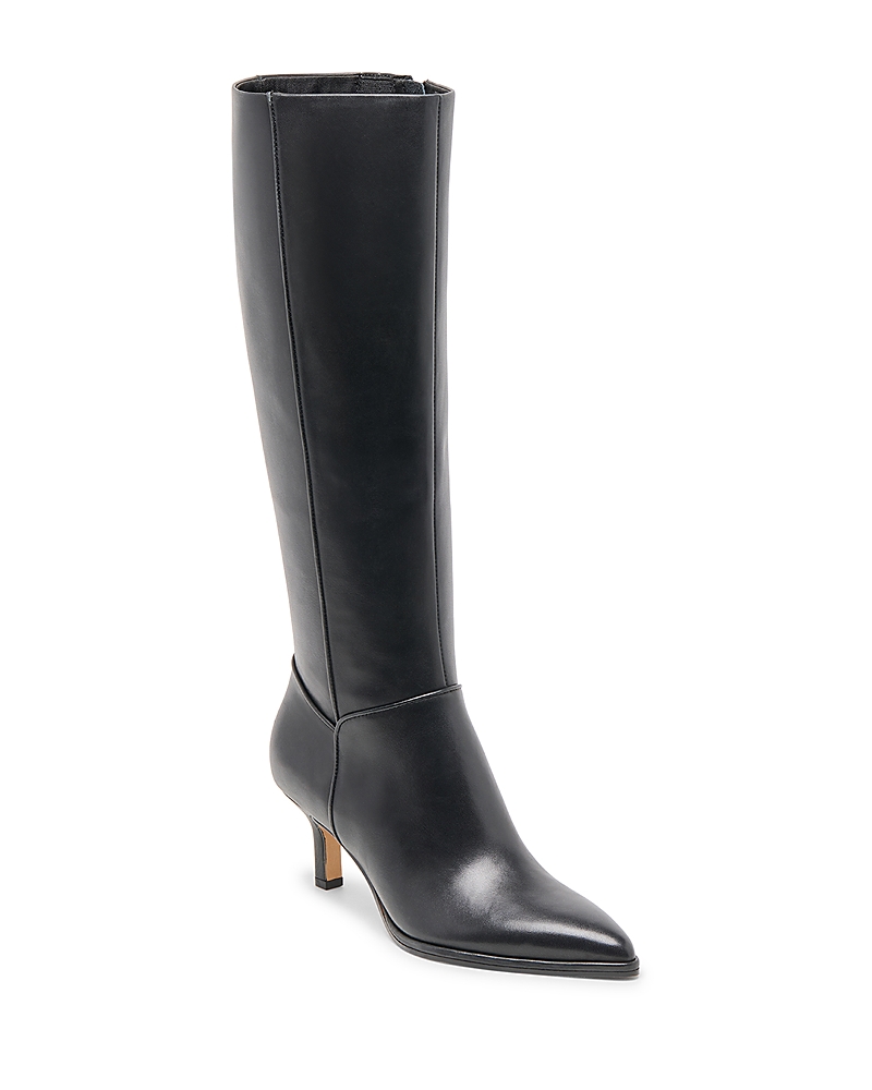 Dolce Vita Aldy Pointed Toe Knee High Boot In Black