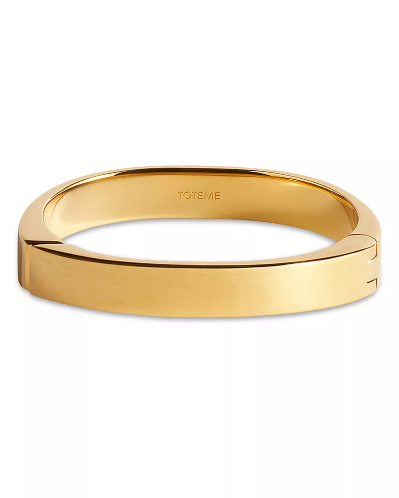 Toteme Signature Bangle Bracelet in 18K Gold Plated