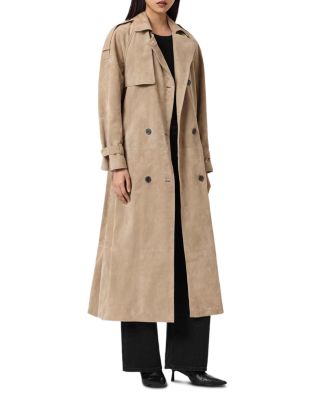 Reed Suede Trench Coat