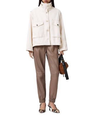 Jen Leather Jogger Pants