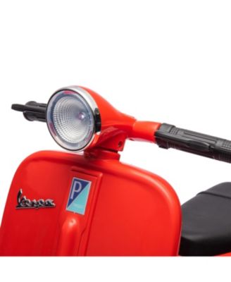  Vespa 12V 1-Seater Ride On Bike for Kids - Ages 2-4