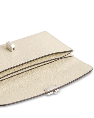 T-Lock Leather Wallet in Dark Brown