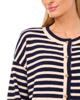 Stripe Cardigan Sweater