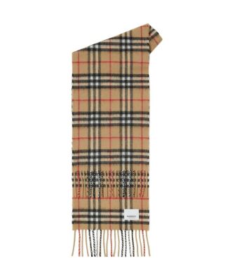 Unisex Check Cashmere Scarf - Big Kid