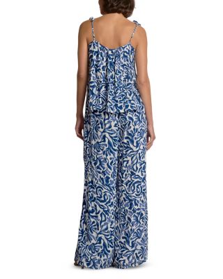 Printed Wide Leg Pants 