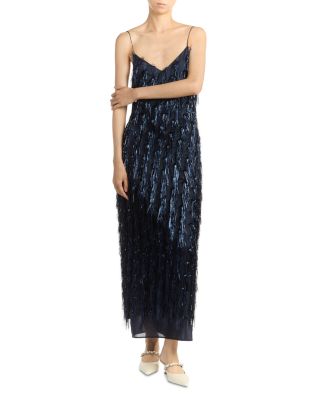 Lurex Tinsel Slip Dress