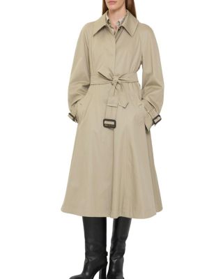  Long Gabardine Ellingham Fit and flare Car Coat
