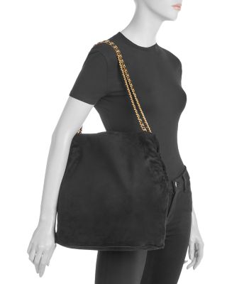 Large Slouch Suede Shoulder Bag