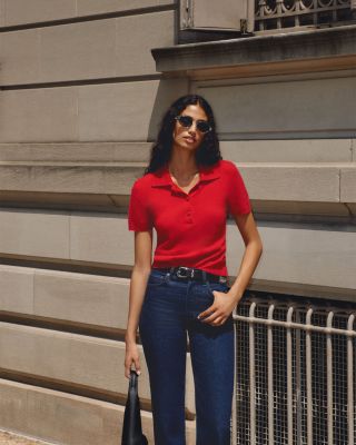 100% Cashmere Polo Sweater - Exclusive