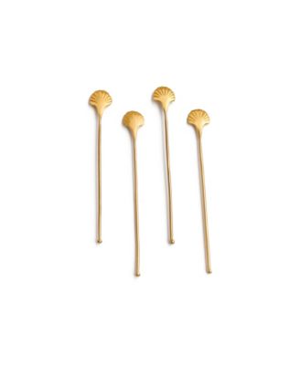 Seashell Drink Stirrers, Set of 4