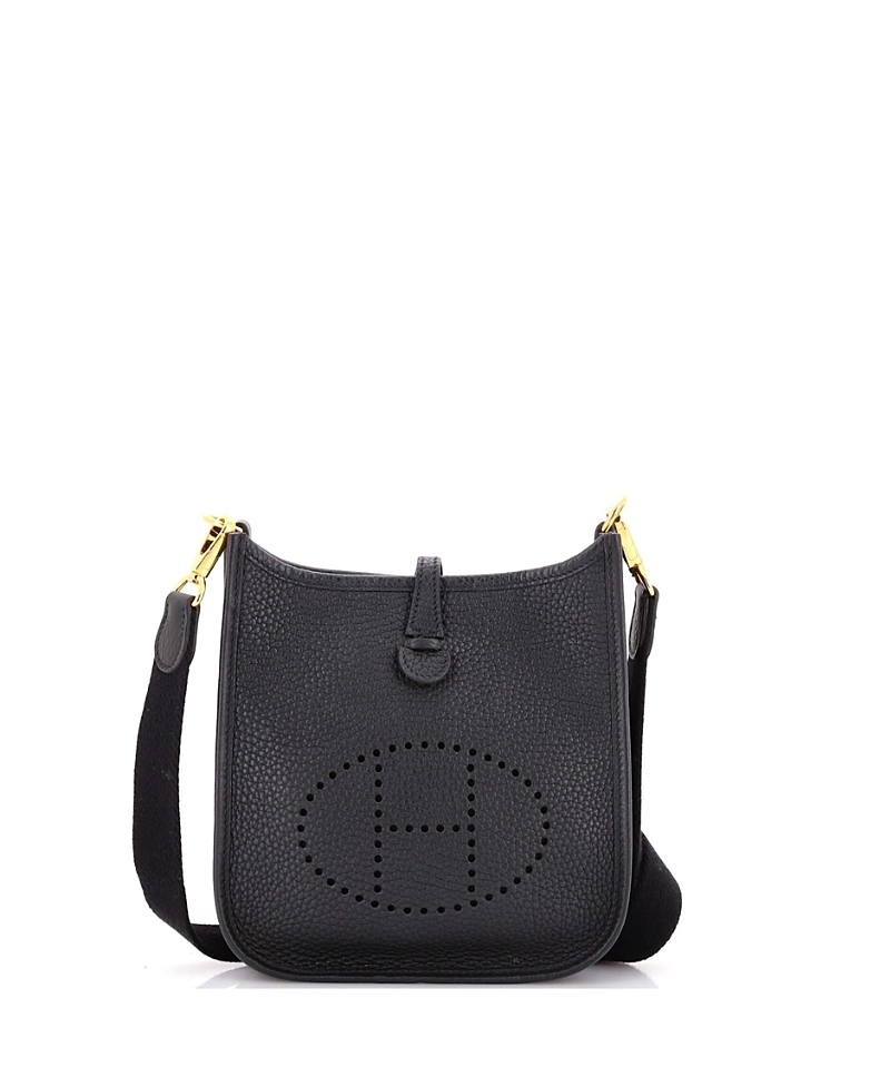 Pre-owned Pre-owned Hermes Hermes Tpm Evelyne Bag Gen Iii Clemence In Black
