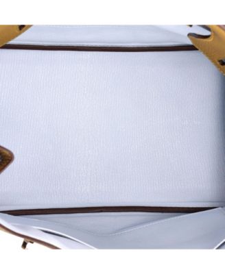 Birkin 30 Handbag Verso Togo with Palladium Hardware