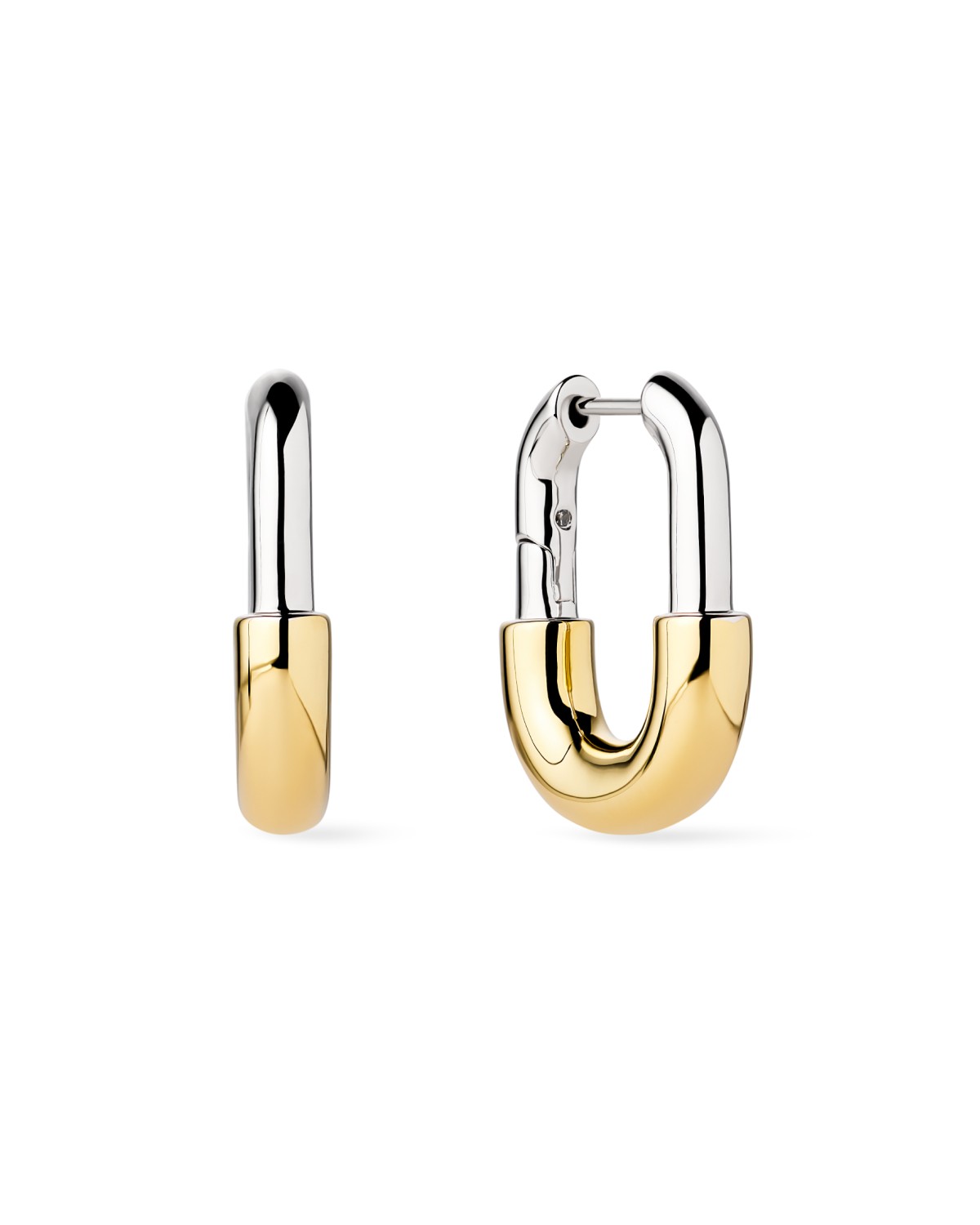 Two Tone Gold Brynley Hoops